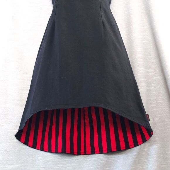 Emily The Strange Rare Vintage Y2K Black & Red Goth Dress Sample Medium Large - Picture 6 of 14